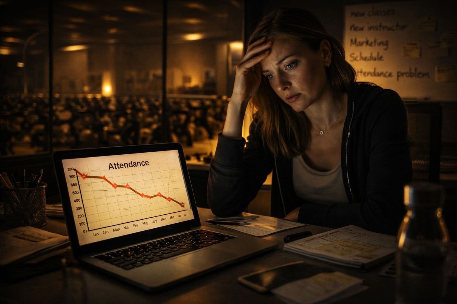 Sala de ciclo vacía